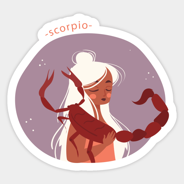 Scorpio Sticker by gnomeapple